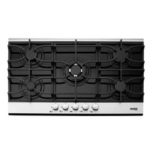 HANS 2910-19 – 90cm Built-in Gas Cooktop on Black Glass | 5 Burners, Elegant and Efficient Cooking