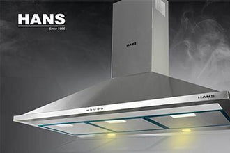 HANS Vento 90cm Pyramid Range Hood – 1000m³/hr Stainless Steel Wall-Mounted