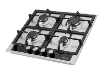 HANS 6721-24 – 60cm Built-in Gas Cooktop in Stainless Steel | 4 Burners, Compact & Reliable